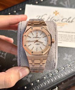 Audemars Piguet Replica Watches Royal Oak 15450 Rose Gold IP Factory 37mm (1)