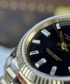 Đồng Hồ Rolex Day-Date 228238 Replica Watches Black Dial 185gram QF Factory 40mm (2)