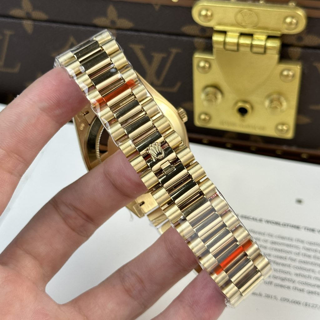 Đồng Hồ Rolex Day-Date 228238 Replica Watches Black Dial 185gram QF Factory 40mm (2)