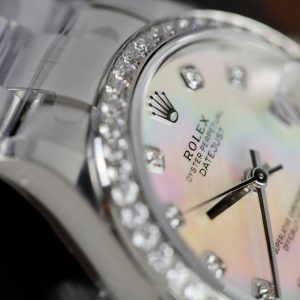 Rolex DateJust Mother-of-Pearl Dial Super Clone Watches Oyster Strap THB Factory 31mm (1)