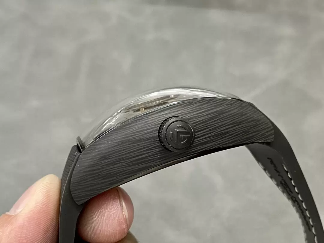 Franck Muller Grand Central Tourbillon Carbon Best Replica Watch Black 45MM Franck Muller Grand Central Tourbillon Carbon Best Replica Watch Black 45MM