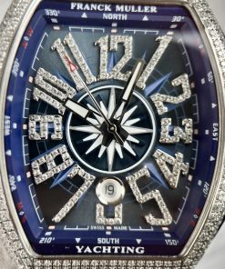Franck Muller Replica Watches V45 SC DT Blue Color ABF Factory 45mm (7)