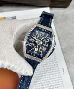 Franck Muller Replica Watches V45 SC DT Blue Color ABF Factory 45mm (7)