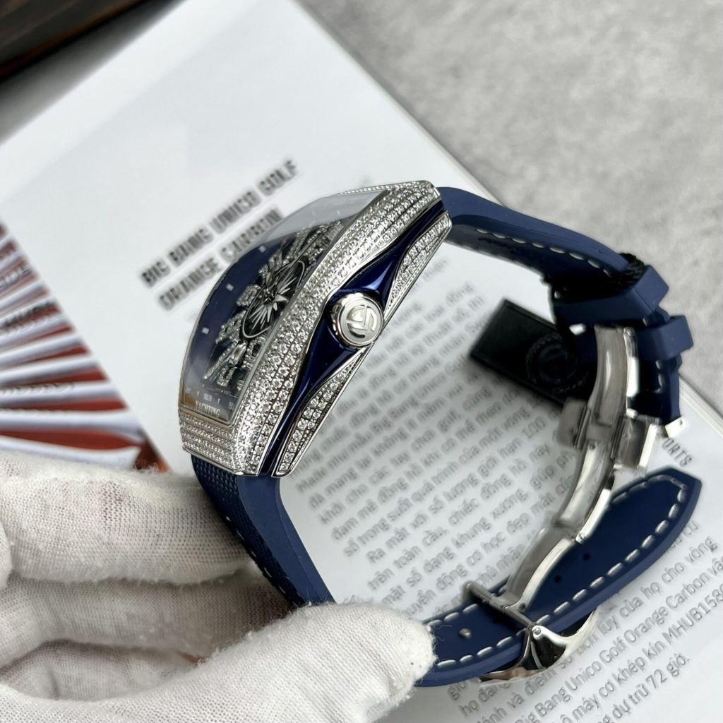 Franck Muller Replica Watches V45 SC DT Blue Color ABF Factory 45mm (7)