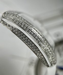 Franck Muller V32 Full Diamonds Replica Watches White ABF 45mm (1)