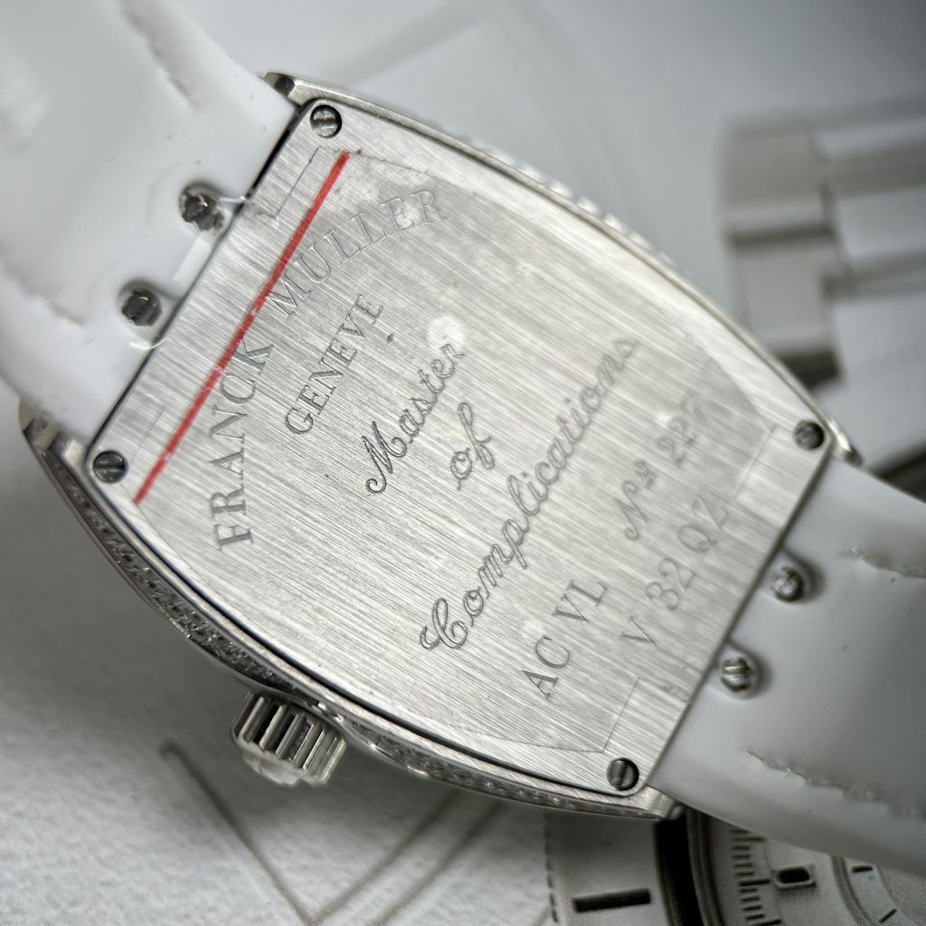 Franck Muller V32 Full Diamonds Replica Watches White ABF 45mm (1)