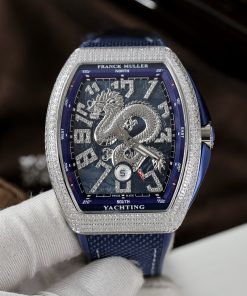 Franck Muller V45 Dragon Blue Color Best Replica Watch ABF Factory 45mm (8)