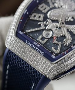 Franck Muller V45 Dragon Blue Color Best Replica Watch ABF Factory 45mm (8)