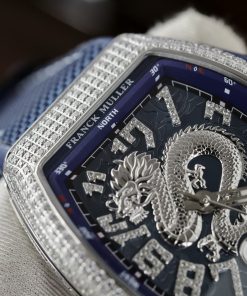 Franck Muller V45 Dragon Blue Color Best Replica Watch ABF Factory 45mm (8)