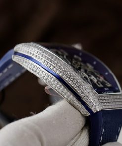 Franck Muller V45 Dragon Blue Color Best Replica Watch ABF Factory 45mm (8)