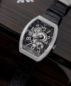 Franck Muller V45 Dragon SC DT Best Replica Black Color ABF Factory 45mm (4)
