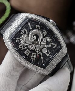 Franck Muller V45 Dragon SC DT Best Replica Black Color ABF Factory 45mm (4)
