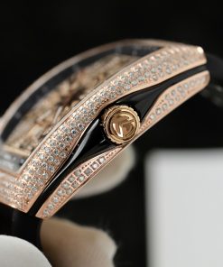 Franck Muller V45 Replica Watch Custom Moissanite Diamonds ABF Factory 45mm (2)