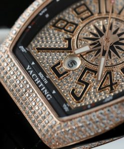 Franck Muller V45 Replica Watch Custom Moissanite Diamonds ABF Factory 45mm (2)