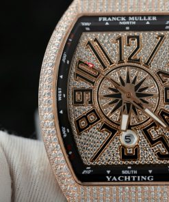 Franck Muller V45 Replica Watch Custom Moissanite Diamonds ABF Factory 45mm (2)