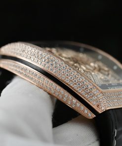 Franck Muller V45 Replica Watch Custom Moissanite Diamonds ABF Factory 45mm (2)
