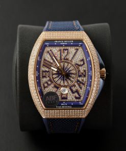 Franck Muller V45 SC DT Best Replica Customs Moissanite Diamonds 45mm (9)