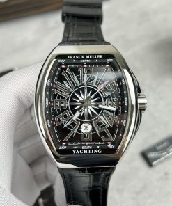 Franck Muller V45 SC DT Replica Watches Black ABF Factory 45mm (1)