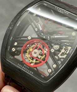 Franck Muller V45 Tourbillon Skeleton Best Replica Watch 45mm (7)