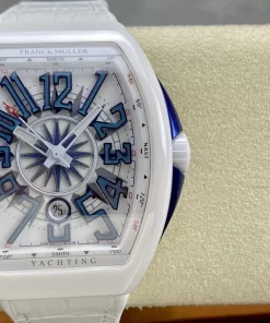 Franck Muller V45 White Ceramic Best Replica Watch ABF 45mm (4)
