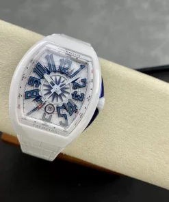 Franck Muller V45 White Ceramic Best Replica Watch ABF 45mm (4)