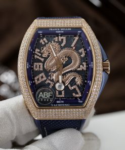 Franck Muller Vanguard Dragon V45 SC DT Blue Dial Rose Gold ABF Factory (10)