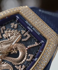 Franck Muller Vanguard Dragon V45 SC DT Blue Dial Rose Gold ABF Factory (10)
