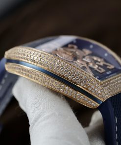 Franck Muller Vanguard Dragon V45 SC DT Blue Dial Rose Gold ABF Factory (10)