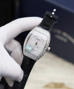 Franck Muller Vanguard V32 Black Full Baguette Diamonds 36mm (3)