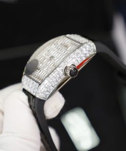 Franck Muller Vanguard V32 Black Full Baguette Diamonds 36mm (3)