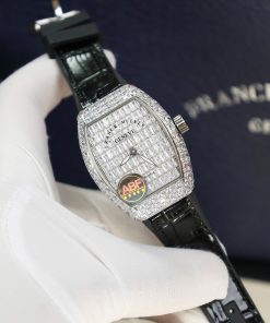 Franck Muller Vanguard V32 Black Full Baguette Diamonds 36mm (3)