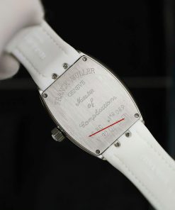 Franck Muller Vanguard V32 White Full Baguette Diamonds 36mm (2)