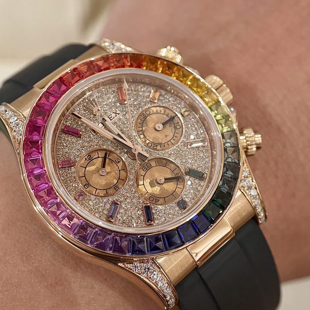 Rolex Daytona 116595RBOWDP Natural Diamond & Ruby Solid Gold Watch (4)