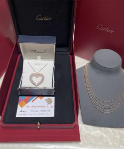 Glamira Loreto Womens Necklace Custom 18K Rose Gold Diamond (2)