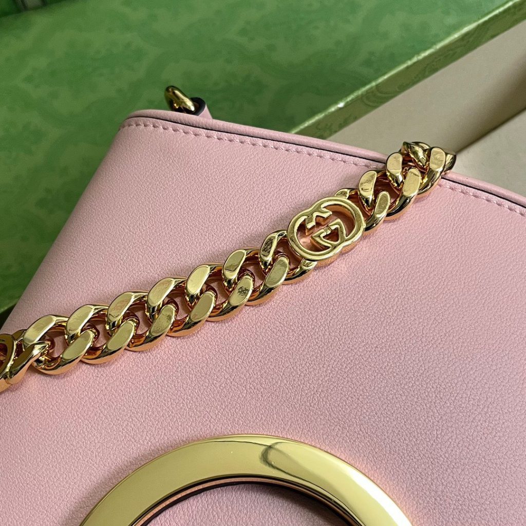 Gucci Blondie Replica Bags Womens Pink Lock Gold Size 28x16x4cm (1)