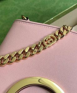 Gucci Blondie Replica Bags Womens Pink Lock Gold Size 28x16x4cm (1)
