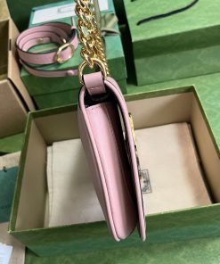 Gucci Blondie Replica Bags Womens Pink Lock Gold Size 28x16x4cm (1)