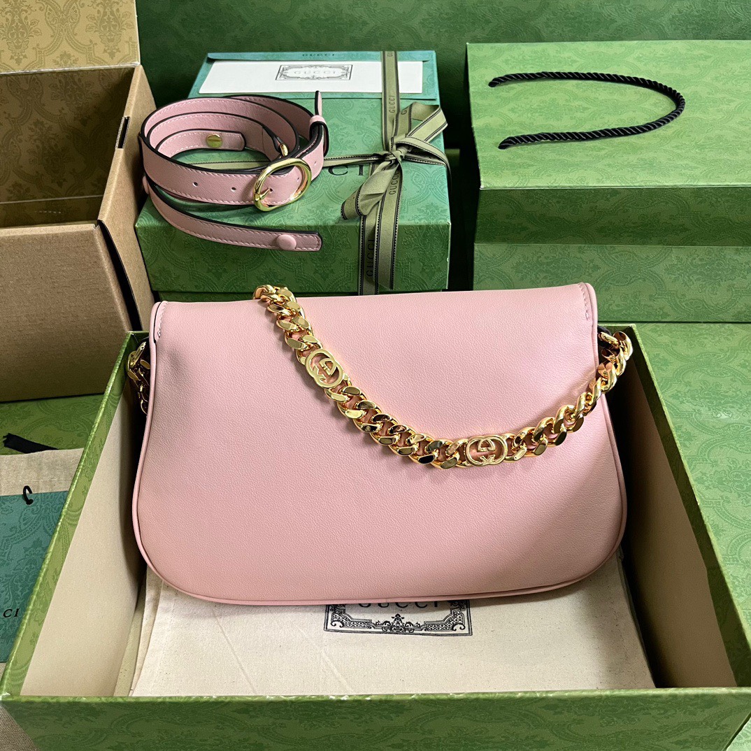 Gucci Blondie Replica Bags Womens Pink Lock Gold Size 28x16x4cm (7) Gucci Blondie Replica Bags Womens Pink Lock Gold Size 28x16x4cm (1)