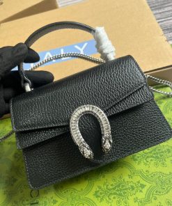 Gucci Dionysus Mini Black Replica Bags Size 18cm (2)