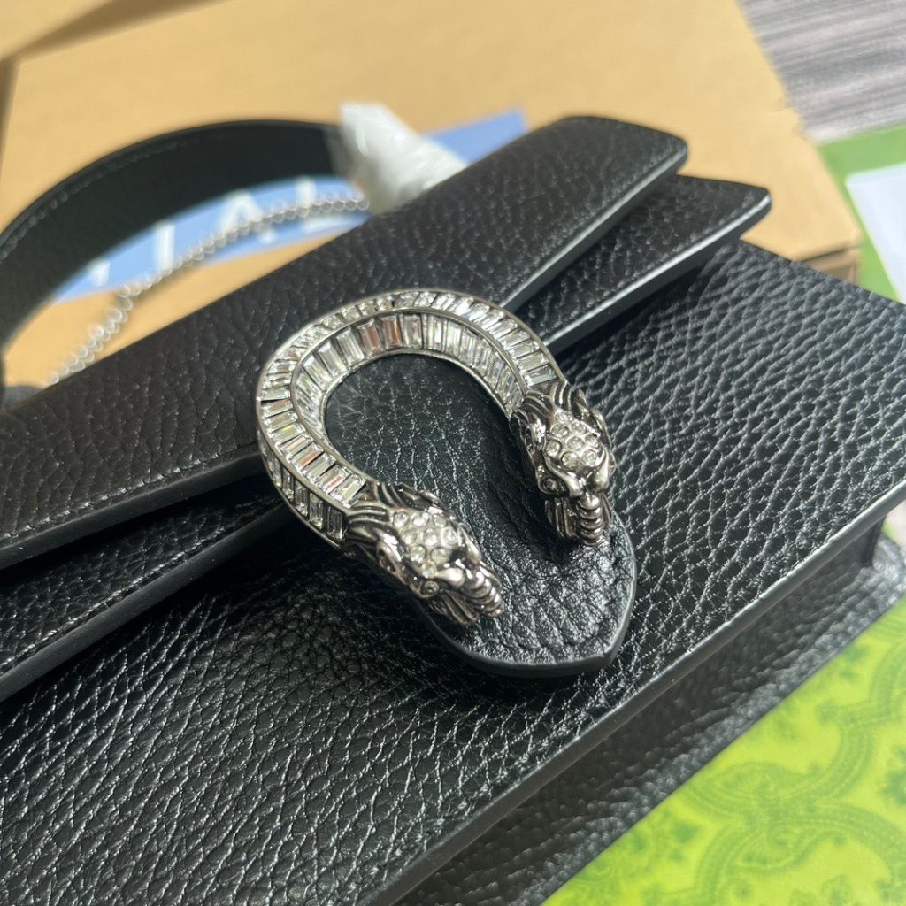 Gucci Dionysus Mini Black Replica Bags Size 18cm (2)