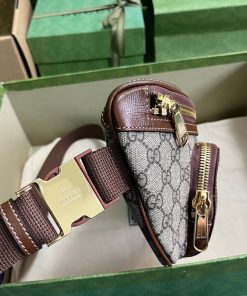 Gucci GG Supreme Canvas Hip Belt Replica Bags Size 22x15x4cm (2)