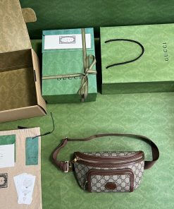 Gucci GG Supreme Canvas Hip Belt Replica Bags Size 22x15x4cm (2)