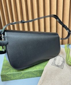 Gucci Horsebit 1955 Black Womes Replica Bags Size 26cm (2)