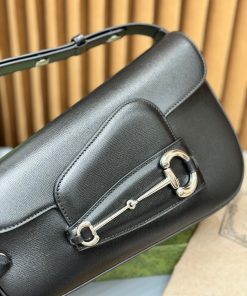 Gucci Horsebit 1955 Black Womes Replica Bags Size 26cm (2)