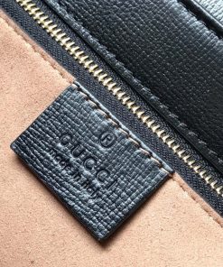 Gucci Horsebit 1955 Mini Black Leather Replica Bags 25cm (2)
