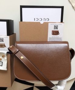 Gucci Horsebit 1955 Mini Replica Bags Brown Leather Size 25cm (2)
