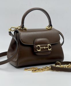 Gucci Horsebit 1955 Mini Replica Bags Brown Size 10 (2)