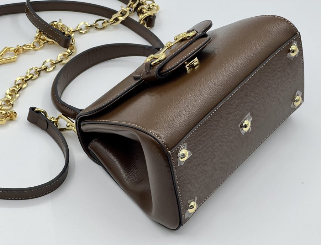 Gucci Horsebit 1955 Mini Replica Bags Brown Size 10 (2)