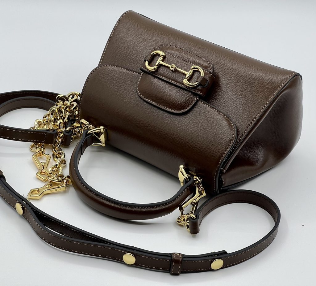 Gucci Horsebit 1955 Mini Replica Bags Brown Size 10 (2)