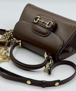 Gucci Horsebit 1955 Mini Replica Bags Brown Size 10 (2)